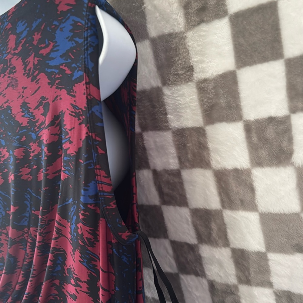 NWT DKNYC Blue and Red Asymmetrical Bodycon ColorBlock Dress Size M/Medium - Picture 14 of 14